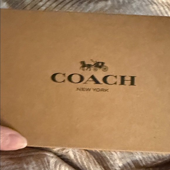 Coach Mini Cross Body Bag in Brown and Cream with Gold Chain - Picture 8 of 10